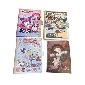 4 Anime planners budget diaries hello kitty Sanrio powerpuff girls Totoro skulls